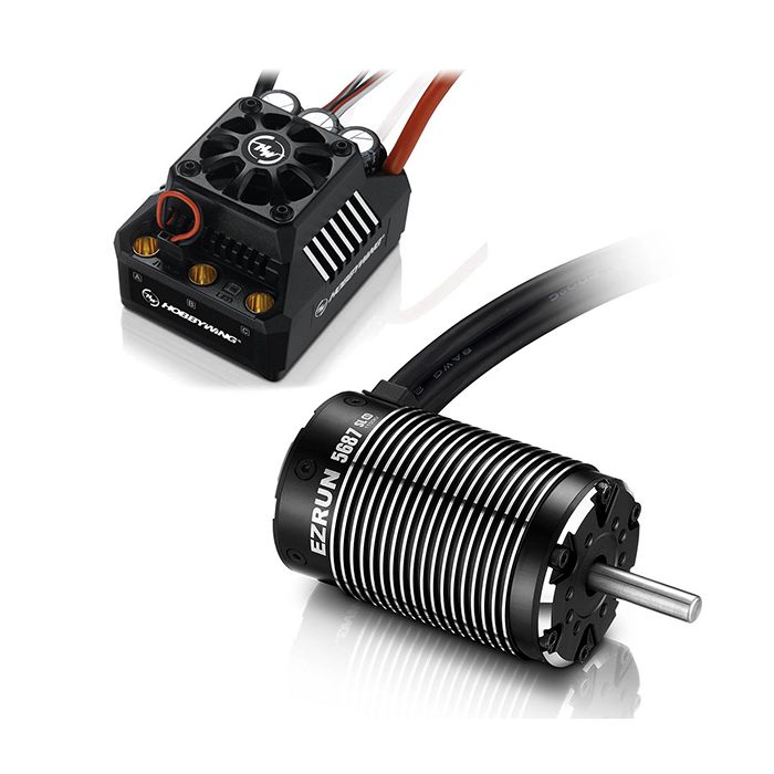 Hobbywing Combo Ezrun Max6 V3 ESC 5687-1100kv Motor (Black) 8mm