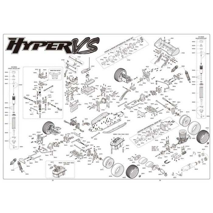 Hobao OFNA Hyper VS 1:8 Nitro Buggy RTR W/ Hyper 21 3-Port Engine