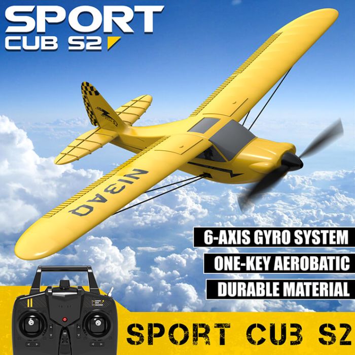 Volantex Piper Sport Cub S2 RTF RC Trainer Model Plane w/Gyro EPP Ready-To-Fly