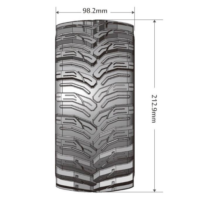 Louise RC X-Cyclone Arrma Kraton 8S (24mm Hex) Wheels & Tyres (Pair)