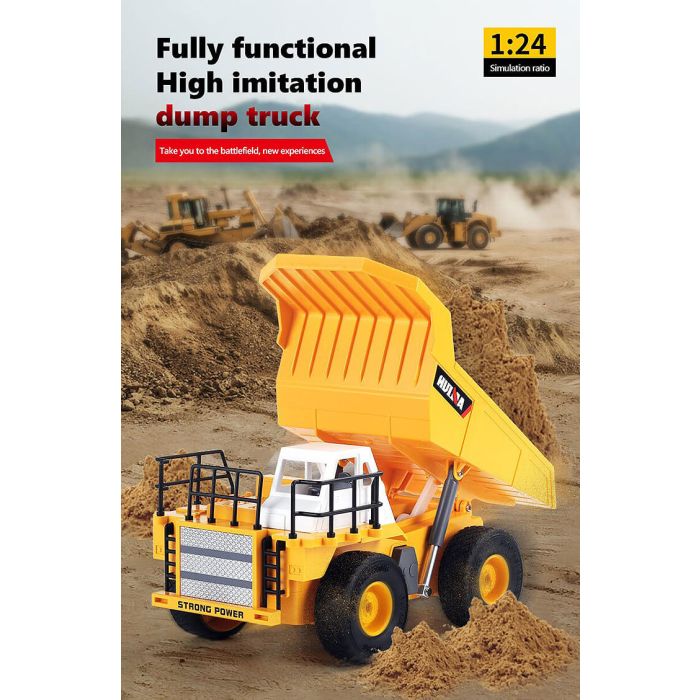 Huina 1:24 RC Dump Truck Tipper Lorry -  6 Function