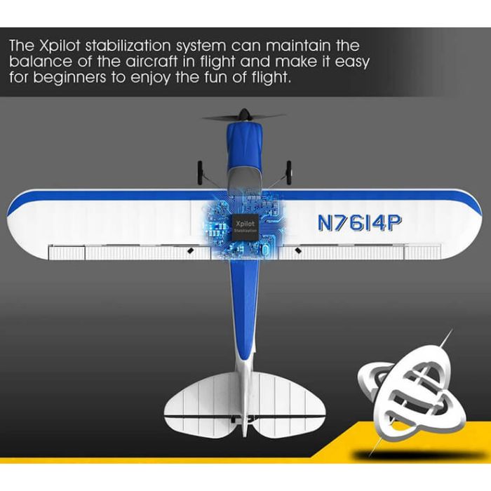 Volantex Sport Cub 500 RTF Sonik RC Trainer Plane w/Gyro – Blue