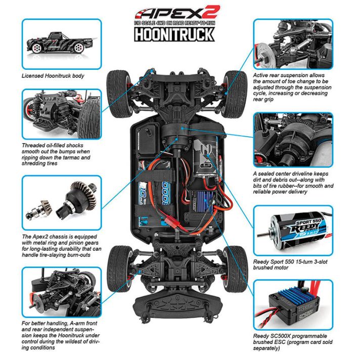 Team Associated AE 1:10 Hoonigan 1977 Ford F-150 Hoonitruck Apex 2 ARTR RC Truck
