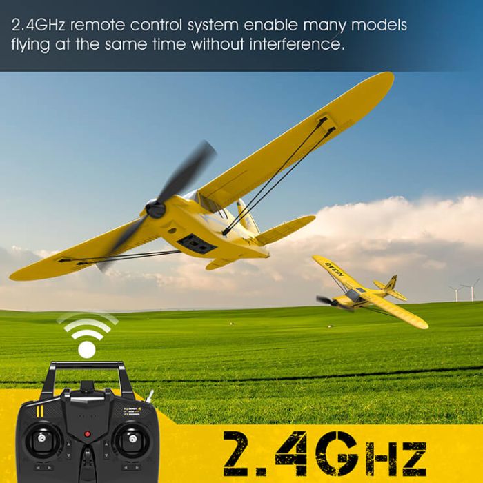 Volantex Piper Sport Cub S2 RTF RC Trainer Model Plane w/Gyro EPP Ready-To-Fly