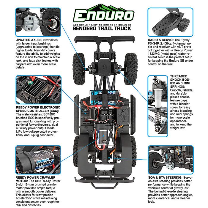 Element RC 1:10 Enduro SE Sendero 4x4 RTR RC Trail Truck
