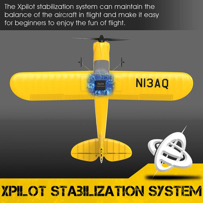 Volantex Piper Sport Cub S2 RTF RC Trainer Model Plane w/Gyro EPP Ready-To-Fly