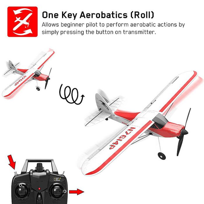 Volantex Sport Cub 500 RTF Sonik RC 4-Channel Trainer Plane w/Gyro Stabilisation