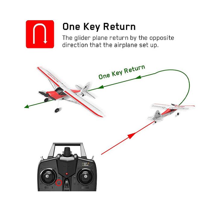 Volantex Sport Cub 500 RTF Sonik RC 4-Channel Trainer Plane w/Gyro Stabilisation