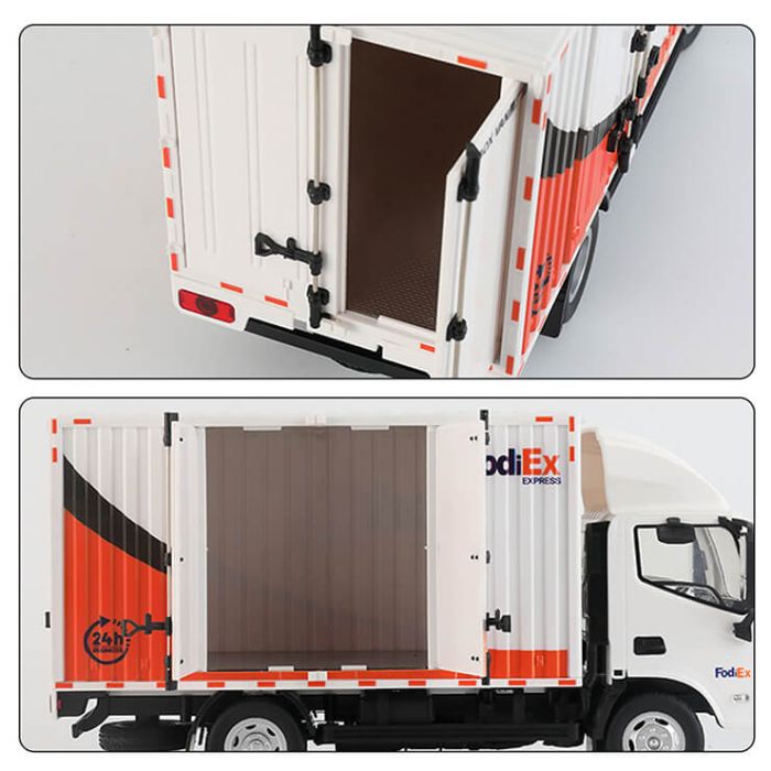 Huina 1:18 Delivery Container Truck RTR RC Luton Van w/working doors, lights & sound!