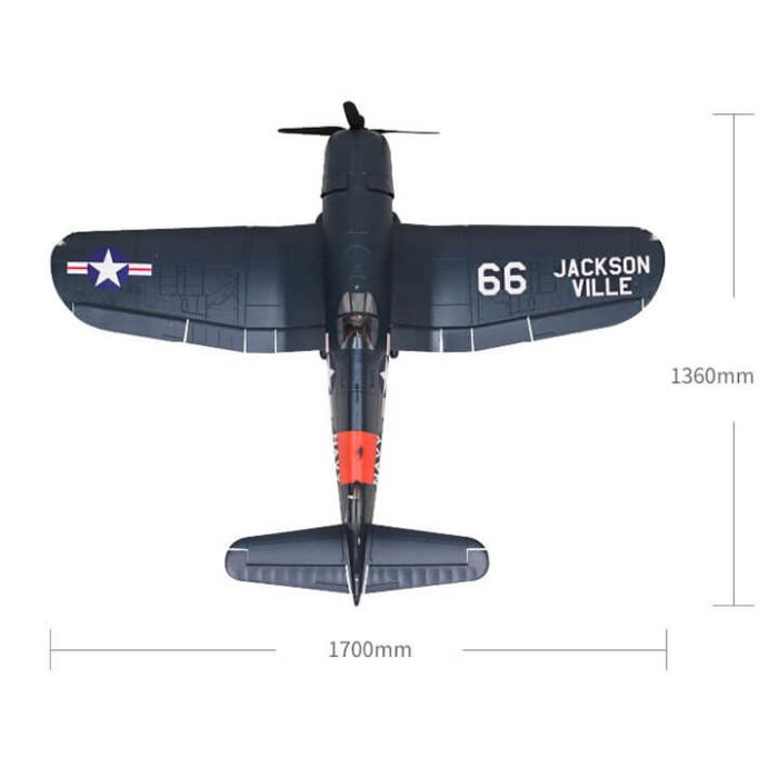 FMS F4U Corsair V3 (1700mm) ARTF (no Tx/Rx/Cgr/Batt) RC Plane