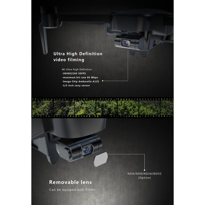 HUBSAN ZINO Pro FOLDING DRONE 4K,FPV,5.8G,GPS,FOLLOW,RTH