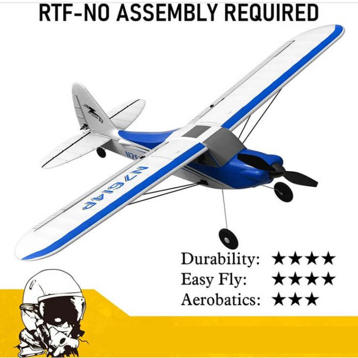 Volantex Sport Cub 500 RTF Sonik RC Trainer Plane w/Gyro – Blue