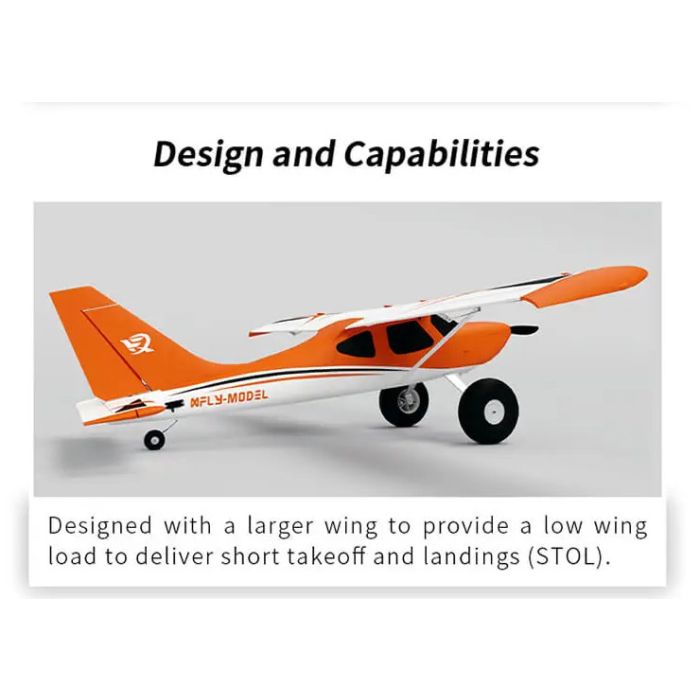 XFLY Glastar V2 STOL Bush Trainer RC Plane (1233mm) ARTF (no Tx/Rx/Batt)