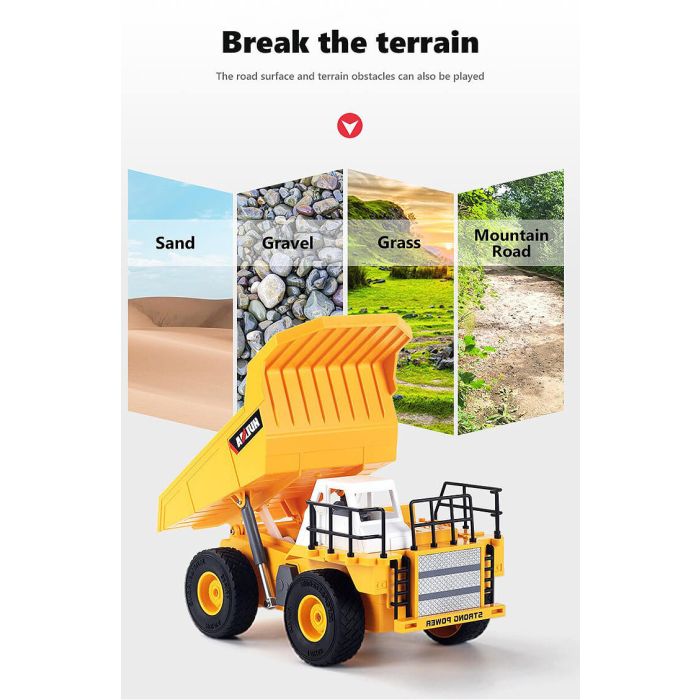 Huina 1:24 RC Dump Truck Tipper Lorry -  6 Function