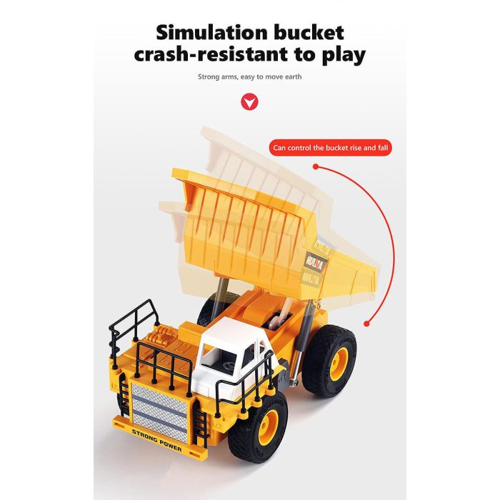 Huina 1:24 RC Dump Truck Tipper Lorry -  6 Function