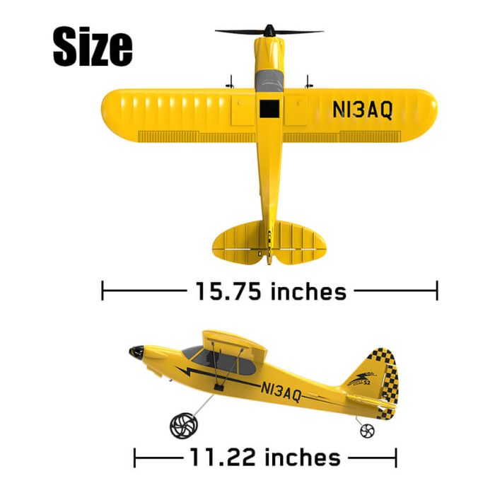 Volantex Piper Sport Cub S2 RTF RC Trainer Model Plane w/Gyro EPP Ready-To-Fly