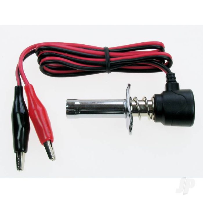 JP Lock On Glow Plug Start Igniter Clip Short w/Croc Clips for RC Nitro Engine