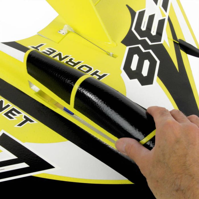 F-38 Delta Racer PNP Yellow (800mm) no Tx/Rx/Batt RC Model Aeroplane