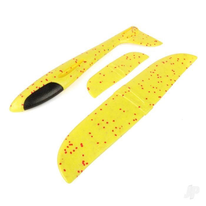 JP Free-Flight Chuckie Glider 500mm Wingspan (Yellow) Balsa Model Plane Kit