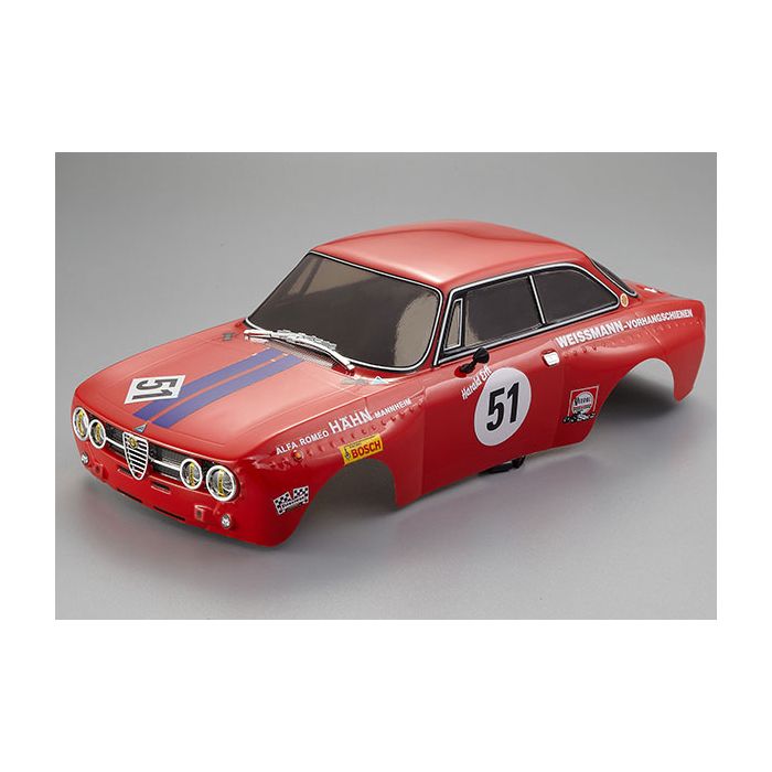 Killerbody RC Car Alfa Romeo 2000 GTAM 190mm Finished Body Red