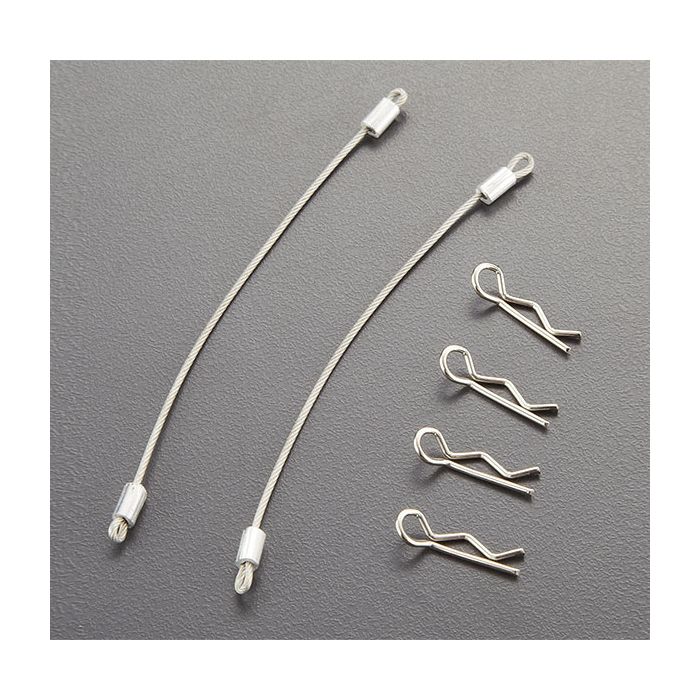 Killerbody RC Car Body Rope w/Clip Set (Metal) 120mm