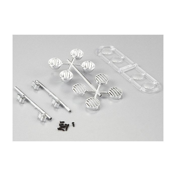 Killerbody RC Car Chrome Light Set For Roof Rack Type A
