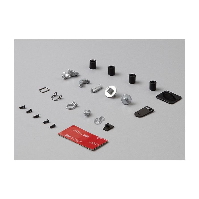 Killerbody RC Car Hooks & Rings Set (Diecast Silver) 1/10 Scale