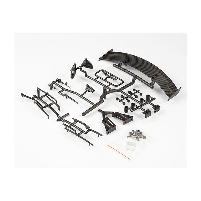 Killerbody RC Car 1/10 TC Basic Plastic Parts (Carbon Fiber Finish)