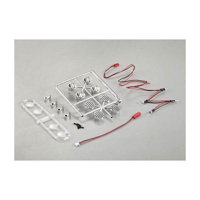 Killerbody RC Car Chrome Spot Lights W/Led Unit Set (4)