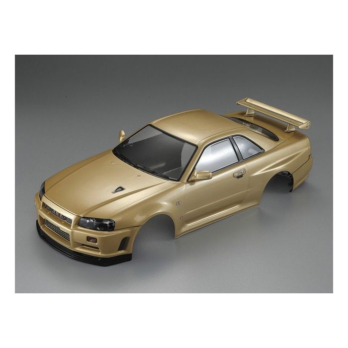 Killerbody RC Car Nissan Skyline R34 195mm Finished Body-Gold