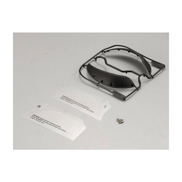 Killerbody RC Car Front Wheel Arches (4.53/4.72" Tyre) For KB48601