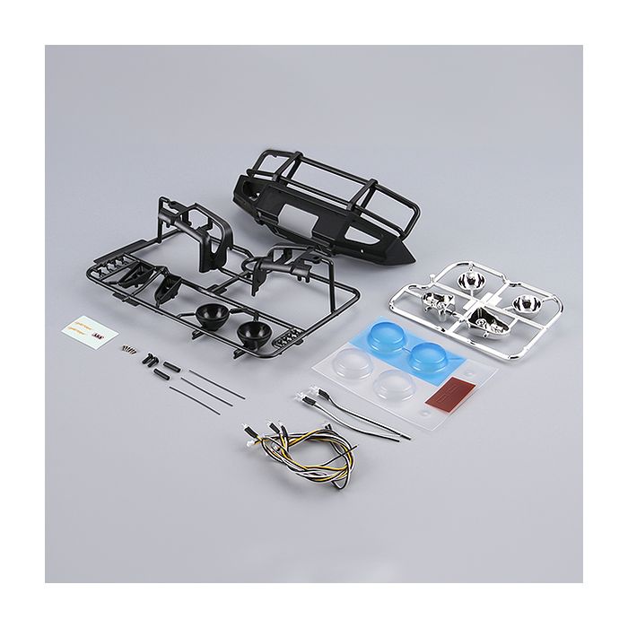 Killerbody RC Car 1/10 Alloy Bumper w/LEDs Upgrade Sets Matt-Black