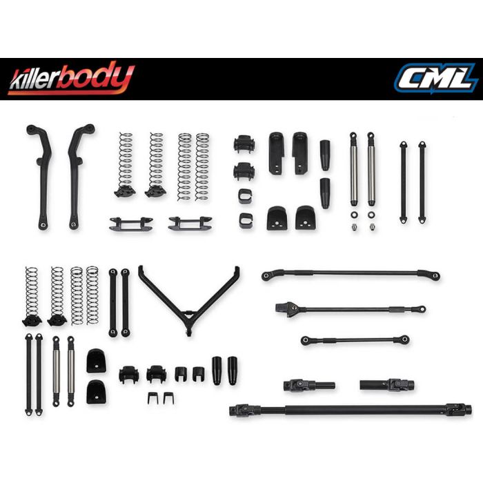 Killerbody 1:10 Mercury RC Crawler Truck Chassis Kit - Fits Jeep Rubicon Body