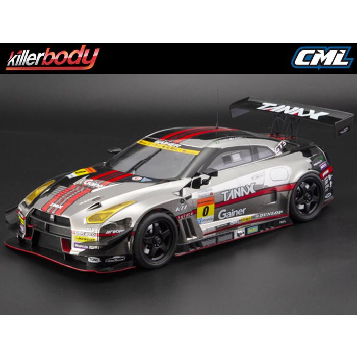 Killerbody Gainer Tanax Nissan Skyline GT-R Nismo R35 1:10 RC Car Body - Clear