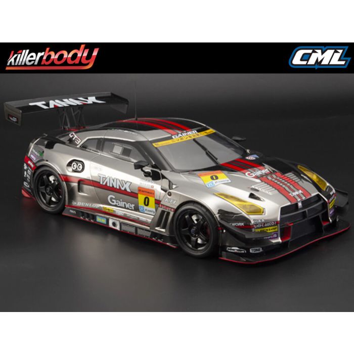 Killerbody Gainer Tanax Nissan Skyline GT-R Nismo R35 1:10 RC Car Body - Clear