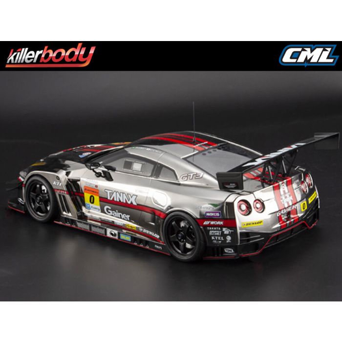 Killerbody Gainer Tanax Nissan Skyline GT-R Nismo R35 1:10 RC Car Body - Clear