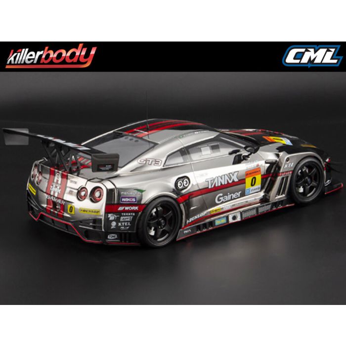 Killerbody Gainer Tanax Nissan Skyline GT-R Nismo R35 1:10 RC Car Body - Clear