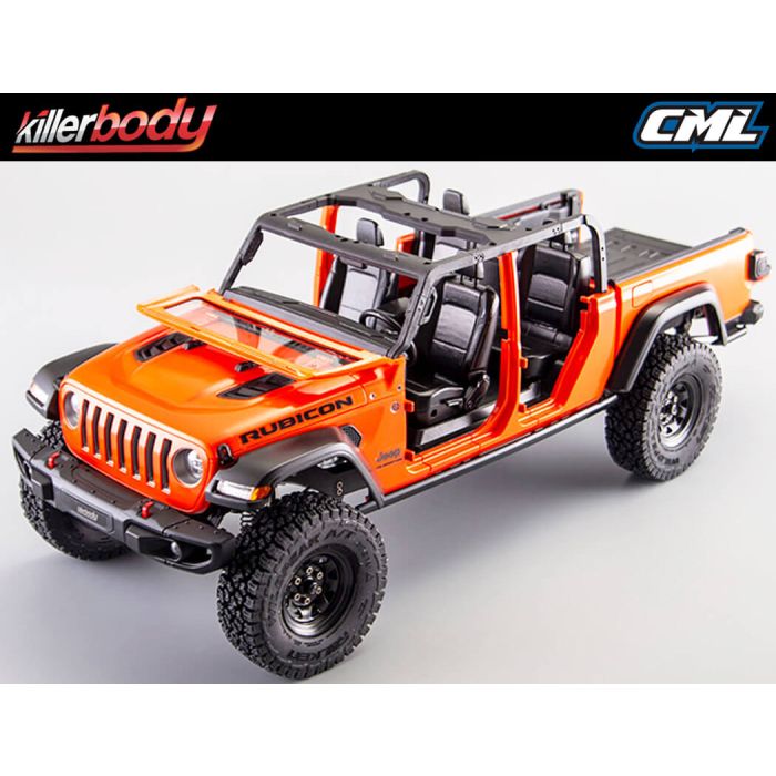 Killerbody 1:10 Jeep Gladiator Rubicon Complete Body Set - Orange