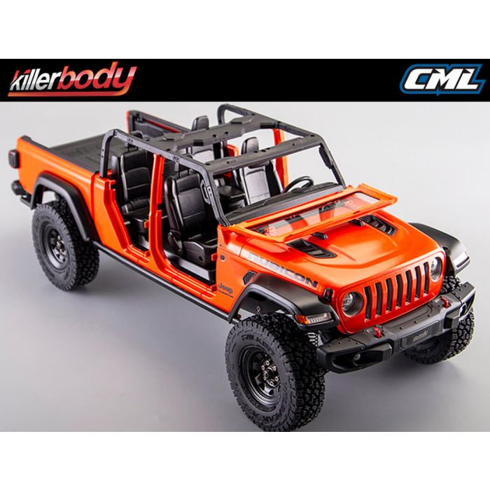Killerbody 1:10 Jeep Gladiator Rubicon Complete Body Set - Orange