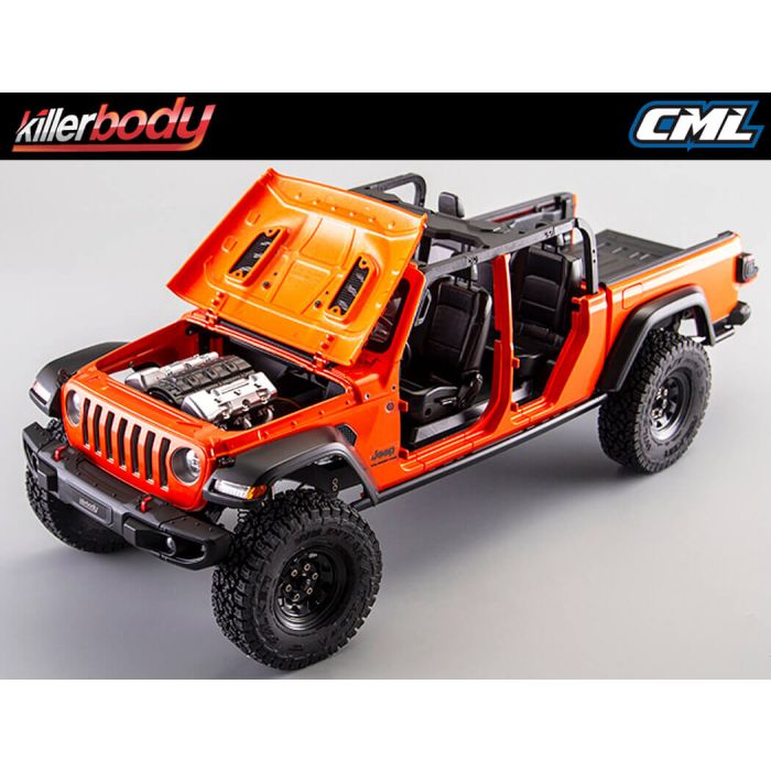 Killerbody 1:10 Jeep Gladiator Rubicon Complete Body Set - Orange