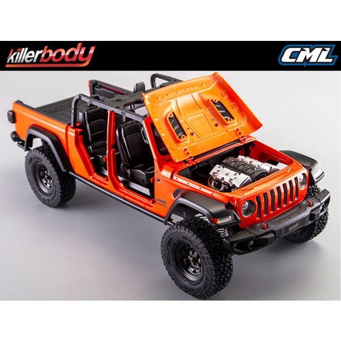 Killerbody 1:10 Jeep Gladiator Rubicon Complete Body Set - Orange