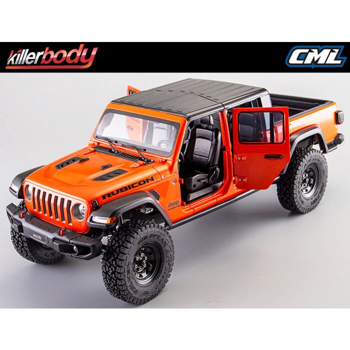 Killerbody 1:10 Jeep Gladiator Rubicon Complete Body Set - Orange
