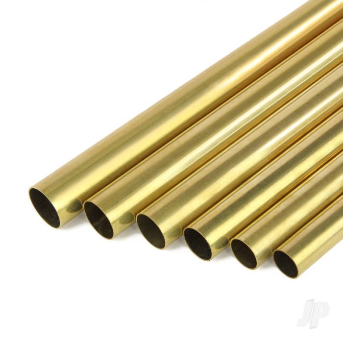 K&S 1152 Round Brass Tube 11/32" x 36" x .014" (4 pcs)