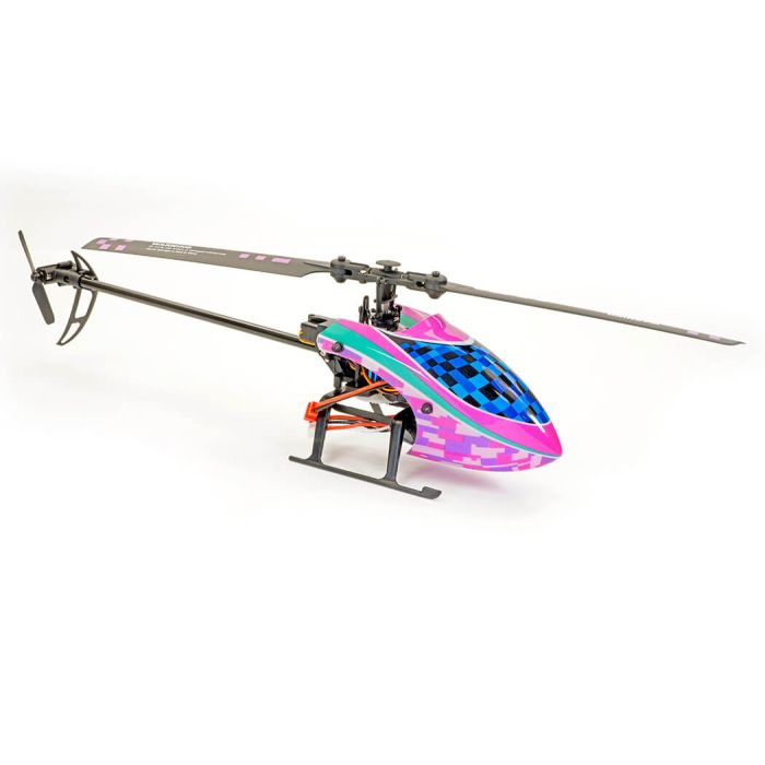 Kootai F03 Flybarless RC RTF Helicopter w/Gyro, Autoland, Lights – Purple/Blue