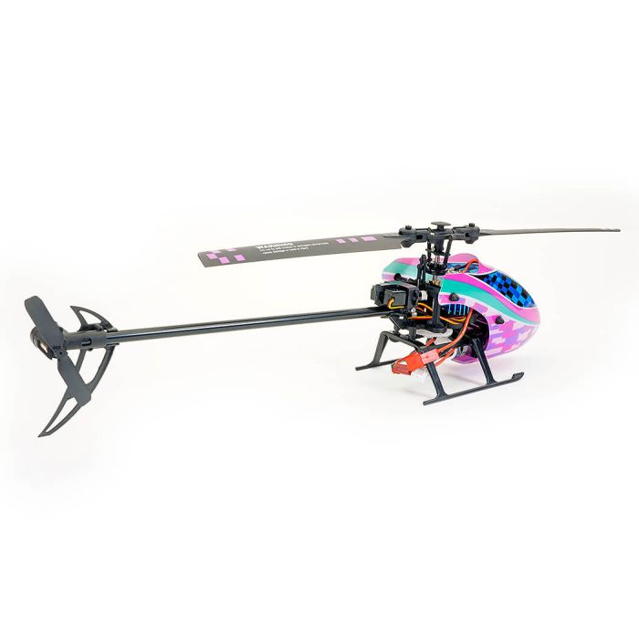 Kootai F03 Flybarless RC RTF Helicopter w/Gyro, Autoland, Lights – Purple/Blue