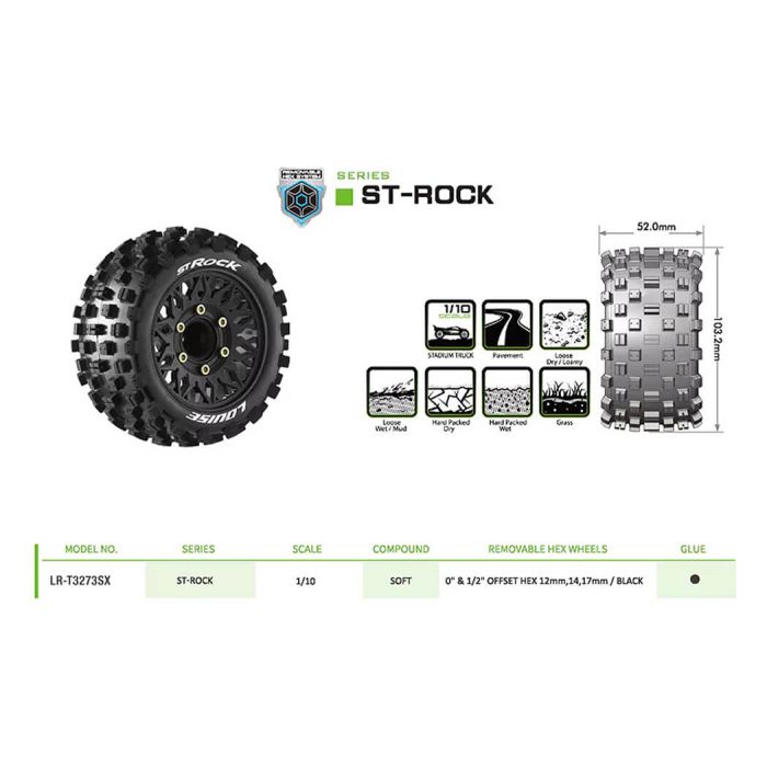 Louise RC ST-Rock Removable Hex 12,14,17mm 0"& 1/2" Offset