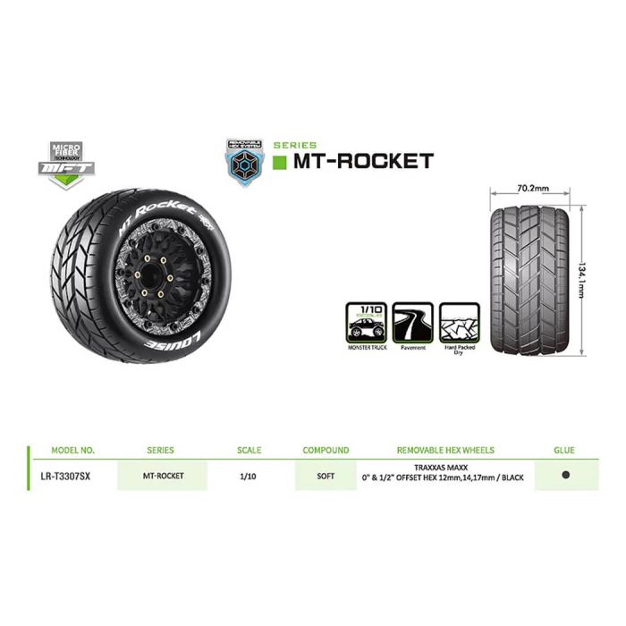 Louise RC MT-Rocket Removable Hex 12,14,17mm 0"& 1/2" Offset