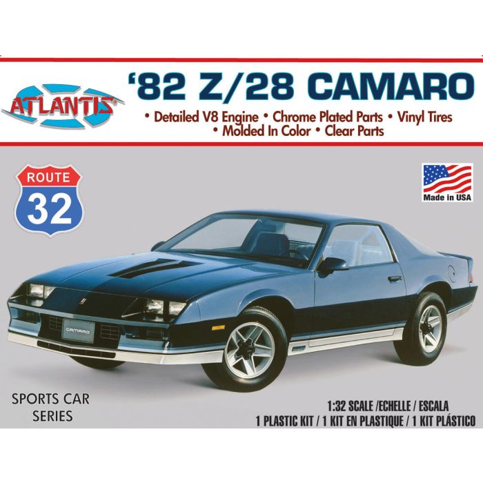Atlantis Models 1:32 1982 Chevrolet Chevy Camaro Z28 Car Plastic Model Kit