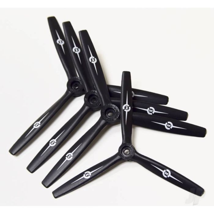 Master Airscrew 12x8 3-Blade RC Plane Propeller Reverse/Pusher 