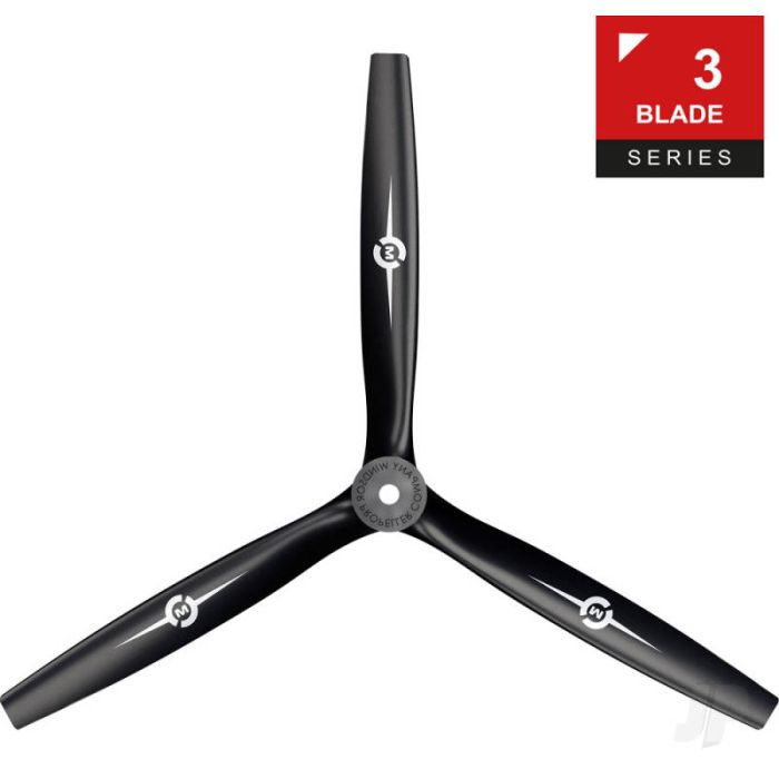 Master Airscrew 16x8 3-Blade – RC Plane Propeller Prop Reverse/Pusher
